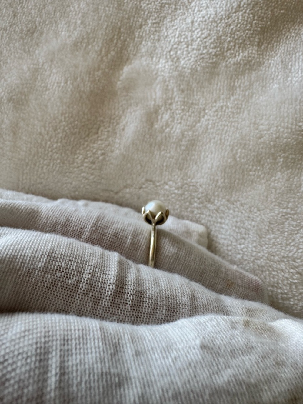 Pandora Sterling Silver Pearl Ring with Decorative Prongs size 6 - Picture 13 of 14